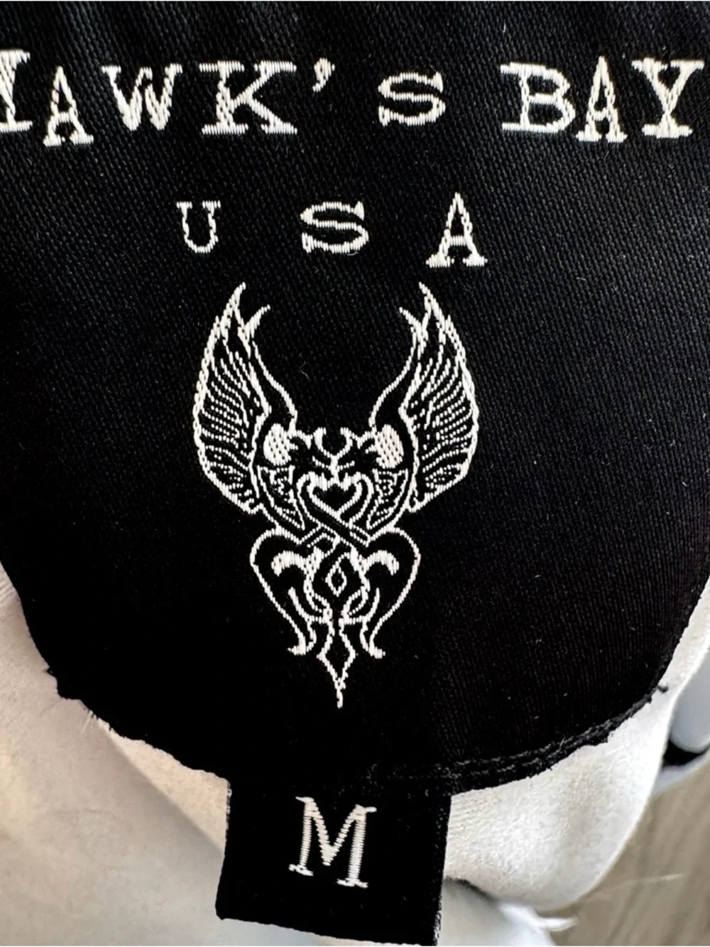 Men’s Hustler Black Windbreaker Jacket with Back Logo - Picture 5 of 5